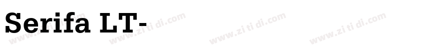 Serifa LT字体转换